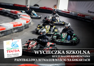 001_PAINTBALLOWA BITWA LUB WYŚCIG NA GOKARTACH WYCIECZKA JEDNODNIOWA